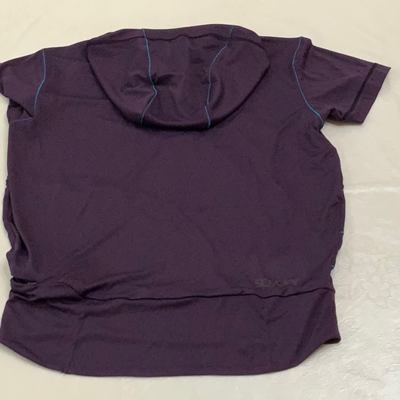 Spyder CYCLING HOODED top - Purple/Turq - Picture 3 of 13